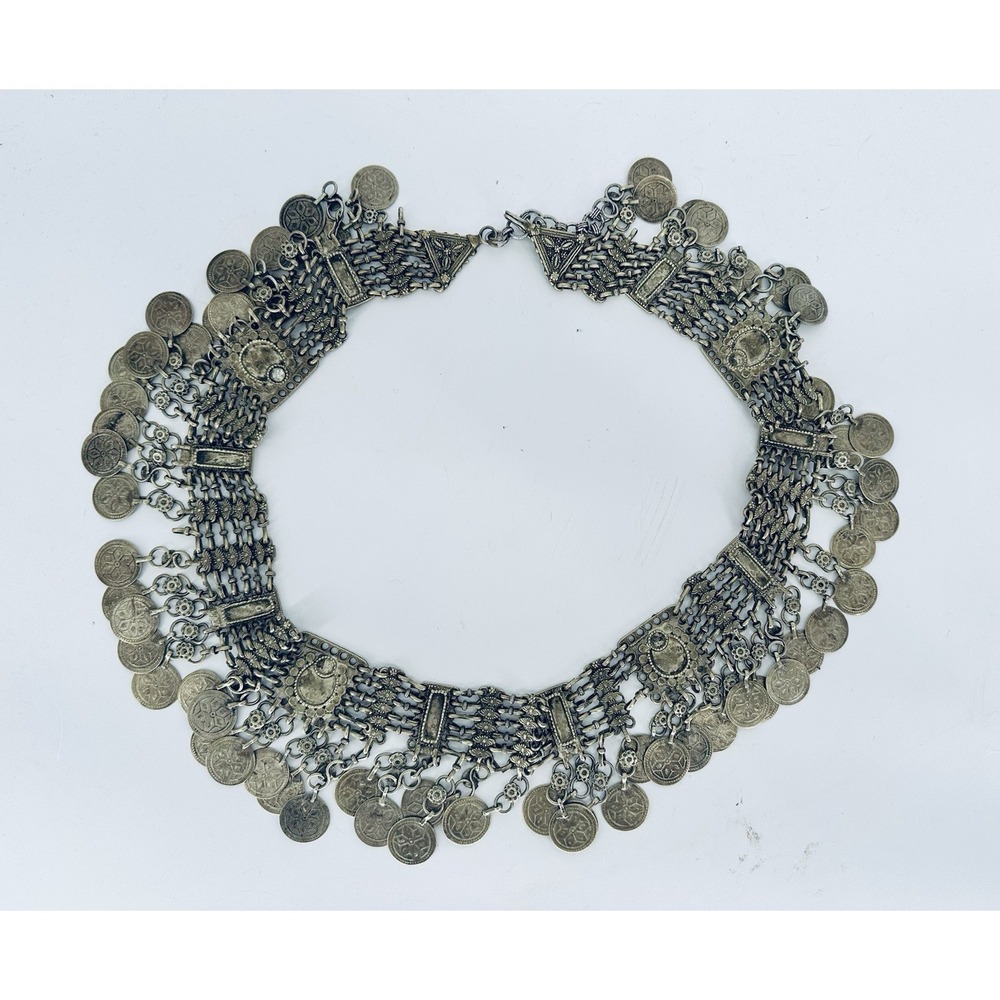 Afghan Kuchi Necklace Tribal Jewelry High Quality Vintage Coin Belt